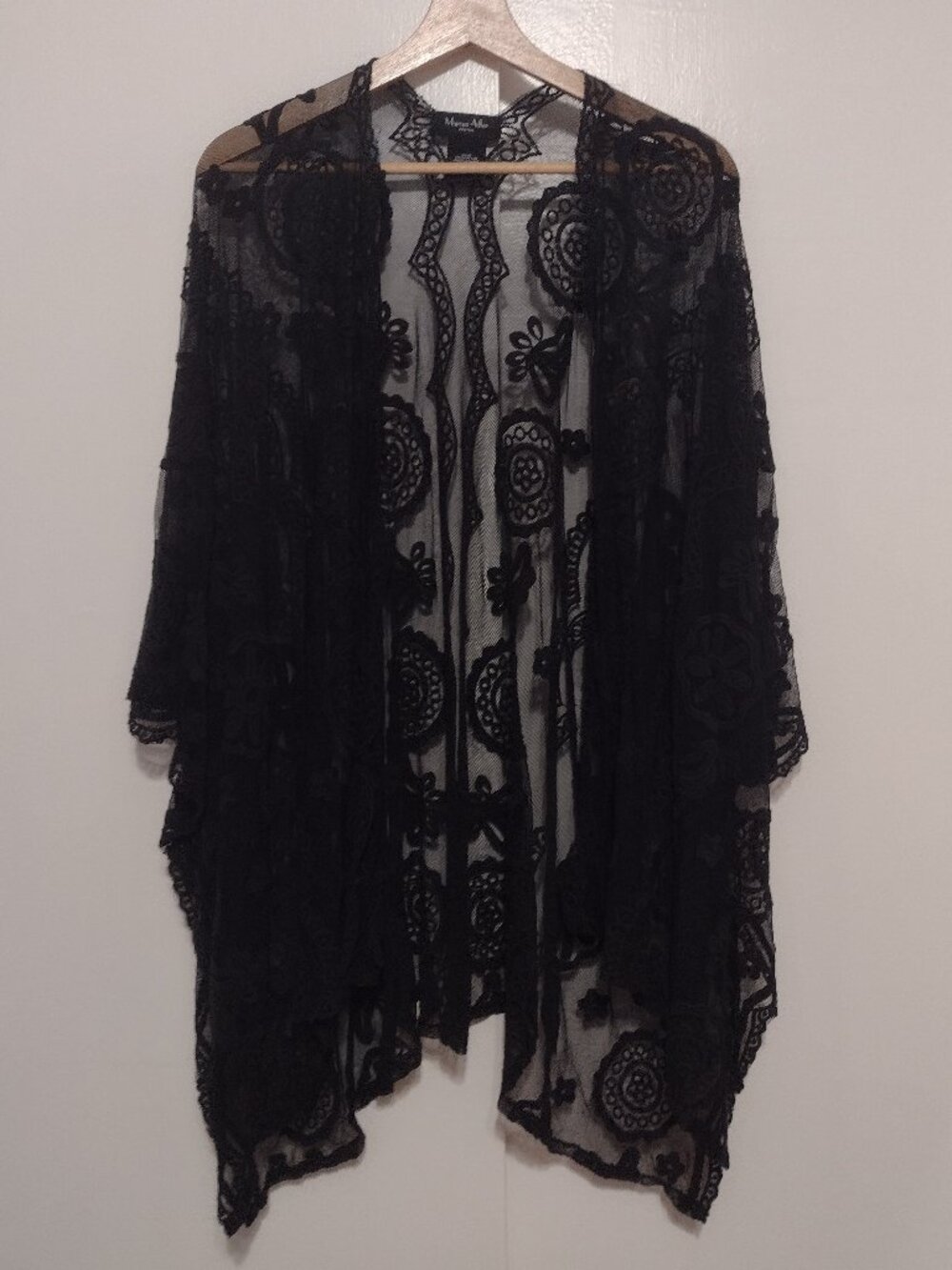 Marcus Adler Black Cotton Lace Duster - Picture 1 of 7